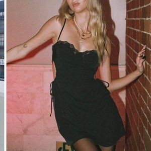 Princess Polly black cut out dress